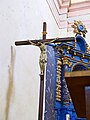 Christ crucified next to the altar of the Virgin of Rosary