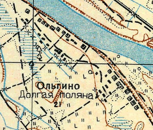 План деревни Дальняя Поляна. 1930 год