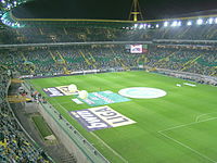 El estadio actual por dentro, en la previa de un encuentro de la Primeira Liga.