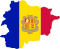 Andorra Flag-Map