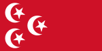 Persönliche Standarte Muhammad Ali Paschas; von 1914 bis 1923 Nationalflagge Ägyptens