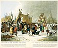 Der Frostjahrmarkt von 1814, Zeichnung von Luke Clenell