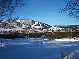 Skisportsområdet i Geilo, hvor familien står på ski i filmen