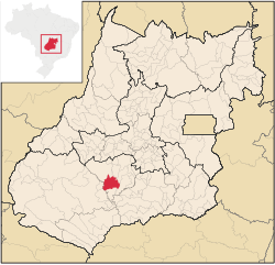 Location in Goiás  state