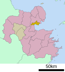 Hijis läge i Ōita prefektur