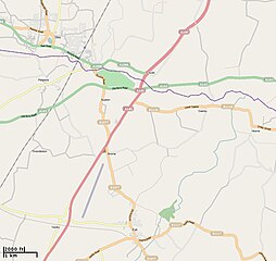 На этой карте показан клад между деревней Хоксне и городом Глаз - через карту показана старая римская дорога и поселение в Скоуле.
