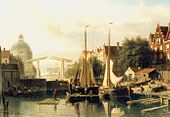 View of Amsterdam's inner harbor, c. 1880