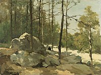 Forest View near Barbizon (1900) by Jan Hendrik Weissenbruch Jan Hendrik Weissenbruch - Bosgezicht nabij Barbizon.jpg