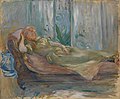 Jeune fille au divan (1893) av Berthe Morisot.