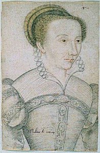 François Clouet, Jeanne de Savoie-Nemours, comtesse de Vaudémont (1555-1568).