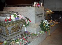 Ferenc József és felesége sírja a bécsi kapucinusok sírboltjában