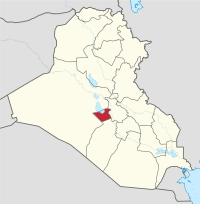 Location of Karbala Governorate