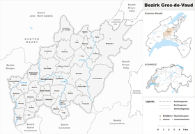 Localisation de District du Gros-de-Vaud