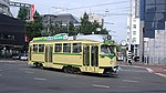 PCC-car 1193 doet (samen met de 1180) sinds 2016 dienst als Tourist Tram in Den Haag. Schedeldoekshaven; 24 juli 2016.