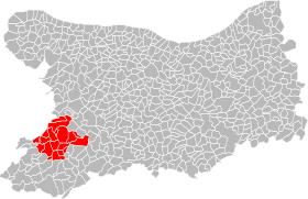 Localisation de Communauté de communes de Bény-Bocage