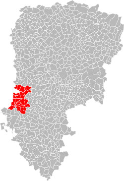 Lage der CC du Pays de la Vallée de l’Aisne im Département Aisne