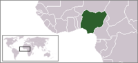 Location of Nigeria