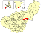 Расположение муниципалитета Валье-дель-Салаби на карте провинции