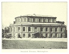 Teatro Sueco (1866) de Helsinki en 1894, remodelado en 1936 el exterior por Eero Saarinen