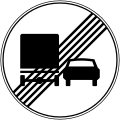 End of overtaking by heavy goods vehicles prohibition