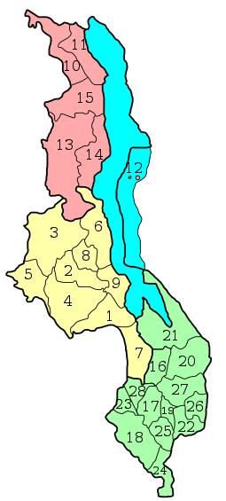 Административное деление Малави