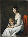 Madame Philippe Panon Desbassayns de Richemont, née Eglé Mourgue (1778-1855), et son fils Eugène (1800-1859).