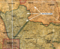 Large section of the 1850 J. C. Sidney "Map of Baltimore County," showing area from Baltimore City northeast to the Little Gunpowder River (Harford County line). Annotations illustrate the relationship of mid-nineteenth century Old Harford Road to present-day Harford, Old Harford, Satyr Hill, Cromwell Bridge, and Glen Arm Roads. With the exception of "Old Harford Road" label highlighted in white, road and place-name annotations are present-day. Close-up sections of the same map, arranged from southwest to northeast and with slightly different annotations, appear in the next three images.
