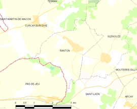 Mapa obce Ranton