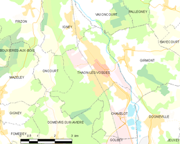 Thaon-les-Vosges – Mappa