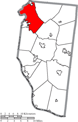 Location of Miami Township in Clermont County