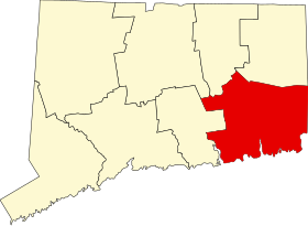 Localisation de Comté de New London(New London County)