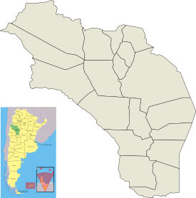 Місто Ла-Ріоха на мапі однойменної провінції
