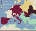 Holy League (1594–1597 AD) and Ottoman Empire (1299–1922 AD) in 1595 AD.