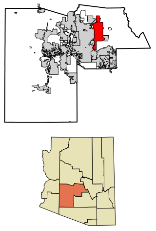 Localização no condado de Maricopa