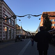 Markens gate during Christmas