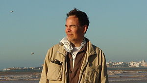 Max Keiser photographed on location during the...