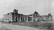 Виндавский вокзал. Вид со стороны 1-й Мещанской. 1901 год.