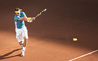 Rafael Nadal at the 2008 French Open