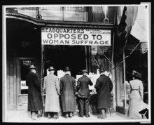 Headquarters of the National Association Opposed to Woman Suffrage (NAOWS) in New York City. Virginia's branch of NAOWS formed in 1912. National Anti-Suffrage Association LCCN97500067.tif