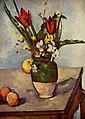 Paul Cézanne: Stillleben, Tulpen und Äpfel, 1890–1894, Art Institute of Chicago