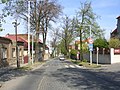 Ořešská ulice u křižovatky s ulicí Od školy