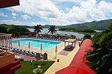 Partial view of Hanabanilla Lake from Hanabanilla hotel.