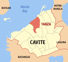 Kaart van Tanza