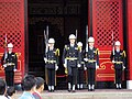 Milites vigiles ante templum martyrorum Taipeii