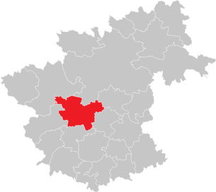 Lage der Gemeinde Rappottenstein im Bezirk Zwettl (anklickbare Karte)