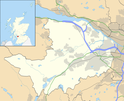 Mapa de localización de Renfrewshire