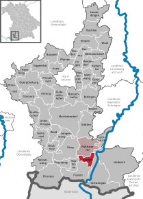 Poziția localității Rieden am Forggensee