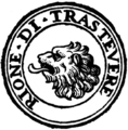 L'emblème du Trastevere, l'ancien quartier étrusque de Rome[apha 1]