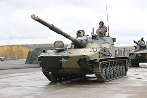 2С25 «Спрут-СД» на виставці Russia Arms Expo 2013