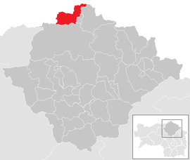 Poloha obce Sankt Sebastian v okrese Bruck-Mürzzuschlag (klikacia mapa)